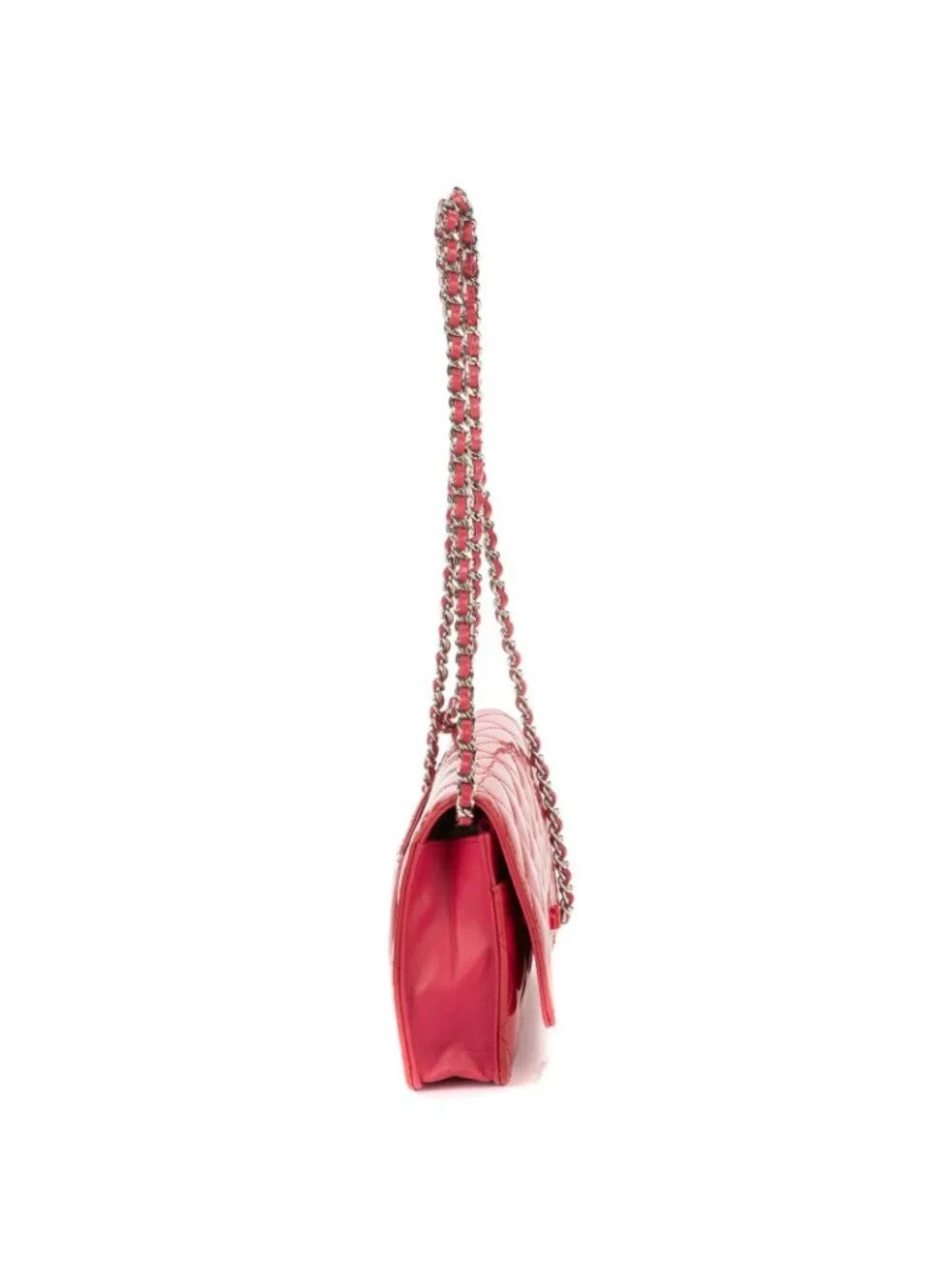 Chanel WOC 2.55 Reissue Flap Bag Pink Quilted Patent Leather